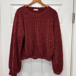 Altar'd State Plush Rust Red Sweater Size Medium